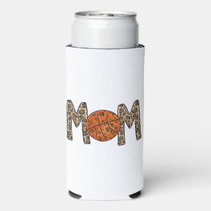 Enfriador De Latas Slim Leopardo de la mamá del baloncesto