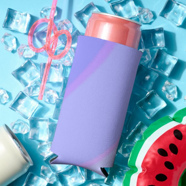 Enfriador De Latas Slim Lilac Swirls Cooler (Verano in situ)