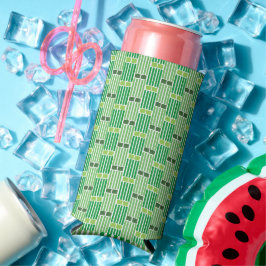 Enfriador De Latas Slim Líneas verdes y cajas