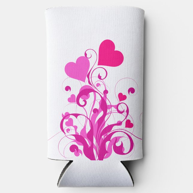 Enfriador De Latas Slim Love Hearts Tree-25053 (Anverso)