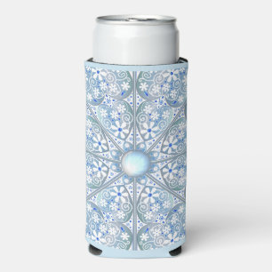 Enfriador De Latas Slim Lugar cerámico Azul claro