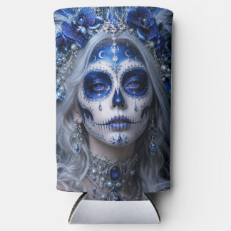 Enfriador De Latas Slim Luna de zafiro Calavera – Celestial Azul 