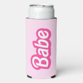 Enfriador De Latas Slim Malibu Babe, novia de bachillerato rosada de Malib