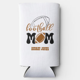 Enfriador De Latas Slim Mamá de fútbol de Cute