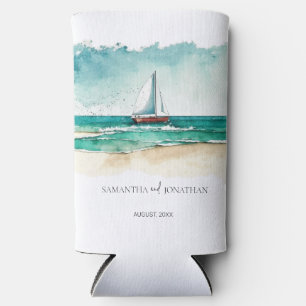 Enfriador De Latas Slim Marea náutica minimalista náutica