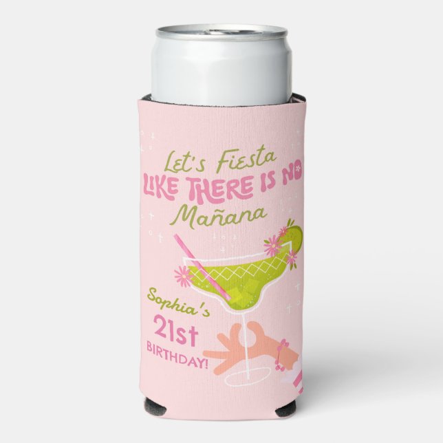 Enfriador De Latas Slim Margarita Fiesta Refrigeradores de bebidas de la f (Frente Agua con Gas)