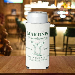 Enfriador De Latas Slim Martinis y Matrimonia Bachelorette Weekend