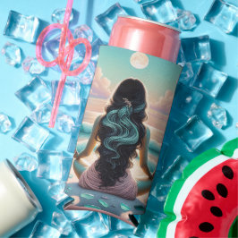 Enfriador De Latas Slim Meditación de armonía en la playa