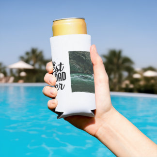 Enfriador De Latas Slim Mejor Papá Perro Personalizado Foto