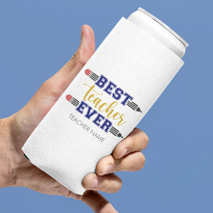 Enfriador De Latas Slim Mejor Profesor Personalizado - Regalo Personalizad
