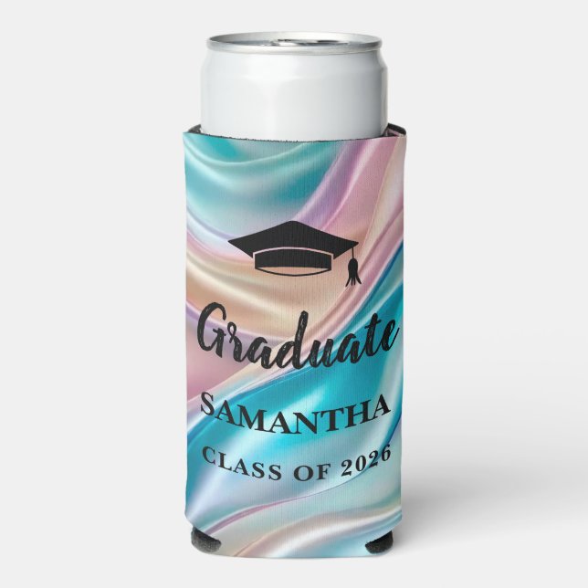 Enfriador De Latas Slim Modern  Graduation  (Frente Agua con Gas)