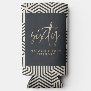 Enfriador De Latas Slim Moderno guión elegante de 60 años simple