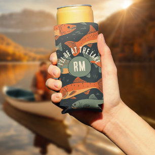 Enfriador De Latas Slim Monograma de pesca de trucha