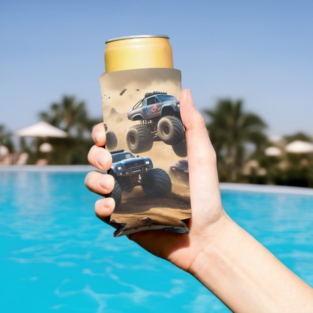 Enfriador De Latas Slim Monster Trucks Mayhem, (Piscina in situ)