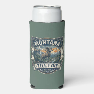 Enfriador De Latas Slim “Montana hasta que me muera”