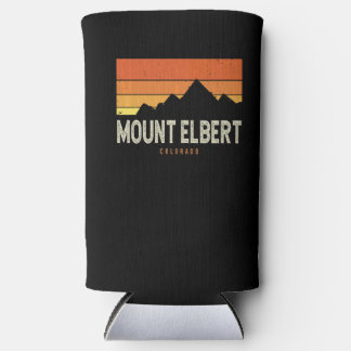 Enfriador De Latas Slim Montañas Vintage Mount Elbert Colorado Senderismo