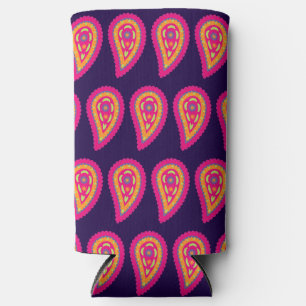 Enfriador De Latas Slim Motivo Floral Boho Rosa