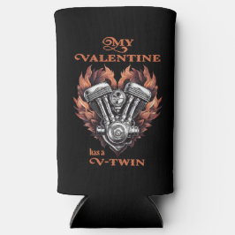 Enfriador De Latas Slim My Valentine has a V-Twin, Biker