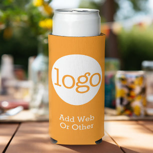 Enfriador De Latas Slim Naranja promocional de logotipos de empresa o de o