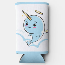 Enfriador De Latas Slim Narwhal Angel Cutie