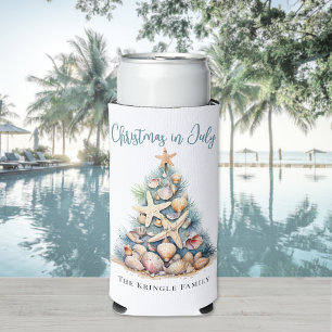 Enfriador De Latas Slim Navidad En Julio Playa