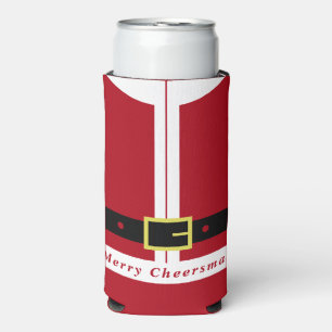 Enfriador De Latas Slim Navidades Refrigerador de bebidas Funny Santa Clau