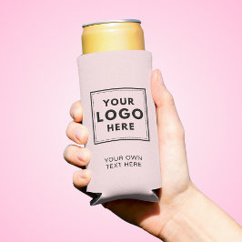 Enfriador De Latas Slim Negocio simple de texto con logotipo