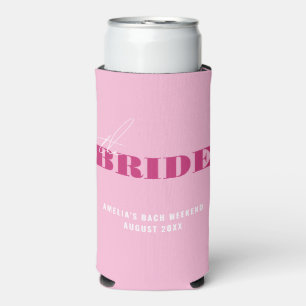 Enfriador De Latas Slim Negrita bachillerato rosa
