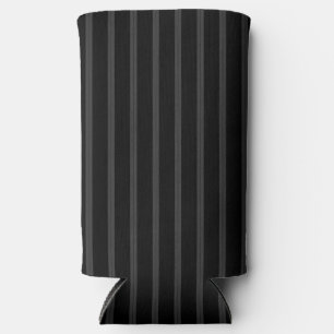 Enfriador De Latas Slim negro con rayas grises