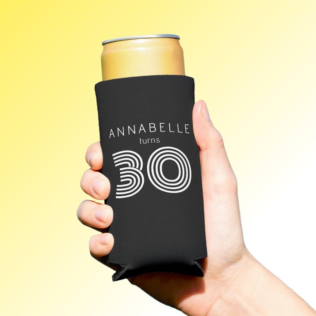 Enfriador De Latas Slim Negro moderno de 30 años (Subido por el creador)