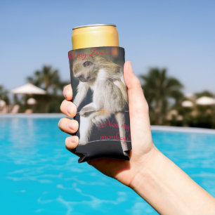 Enfriador De Latas Slim No mi zoológico, no mis monos
