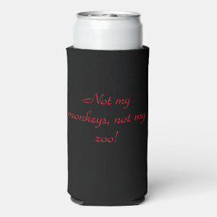Enfriador De Latas Slim No mis monos, no mi zoológico