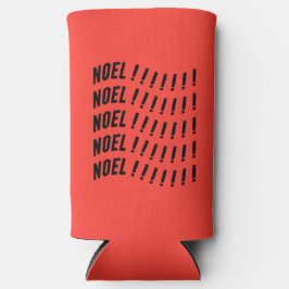 Enfriador De Latas Slim Noel Typography