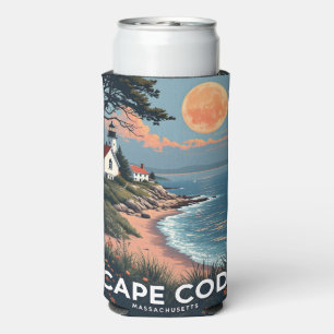 Enfriador De Latas Slim Nombre personalizado Cabo Cod Massachusetts