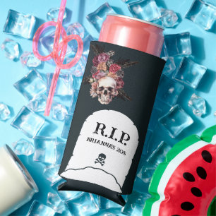 Enfriador De Latas Slim Nombre personalizado: cumpleaños RIP de 20 años (o