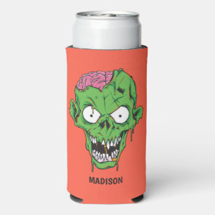 Enfriador De Latas Slim Nombre personalizado Zombie