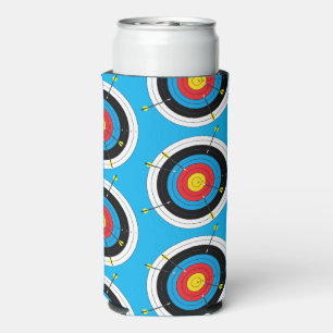 Enfriador De Latas Slim Objetivo y flechas del arco iris