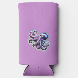 Enfriador De Latas Slim Octopus púrpura