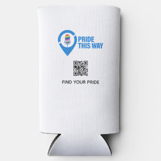 Enfriador De Latas Slim Orgullo por aquí - Encuentra tu Coozie/Enfriador d