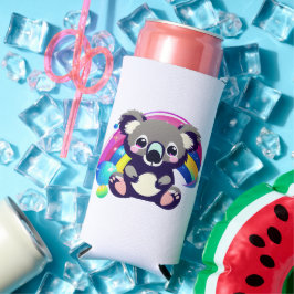 Enfriador De Latas Slim Oso y arcoiris kitanos personalizados