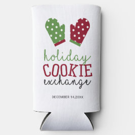 Enfriador De Latas Slim Oven Mitts Navidades Fiestas de Holiday Cookie Exc