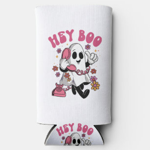 Enfriador De Latas Slim Oye Boo - Fantasma Groovy de Halloween