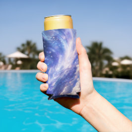 Enfriador De Latas Slim Paisaje Cósmico: Nebulosa giratoria y noche estrel