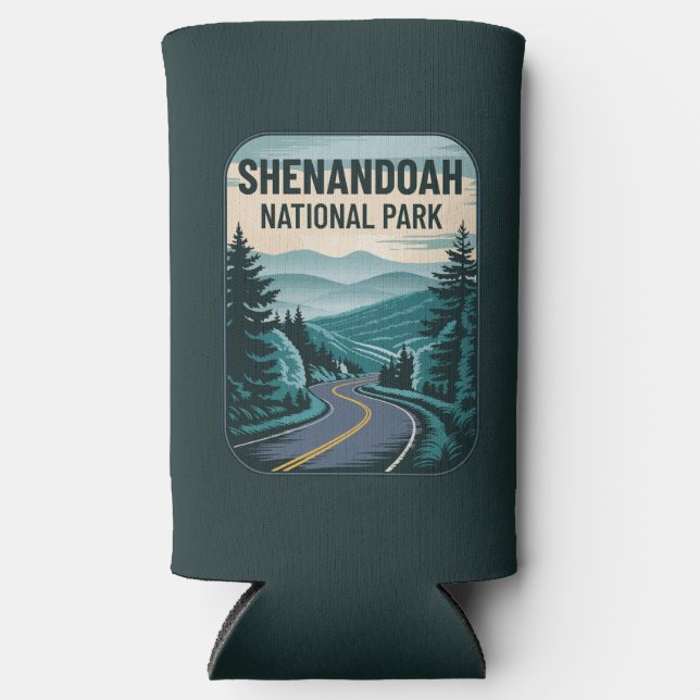 Enfriador De Latas Slim Paisaje del Parque Nacional Shenandoah (Anverso)