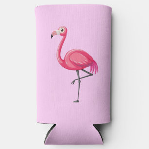 Enfriador De Latas Slim Pájaro Flamingo Rosa-89686