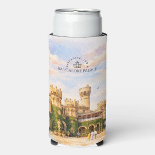 Enfriador De Latas Slim Palacio Bangalore India Acuarela Recuerdo de Viaje