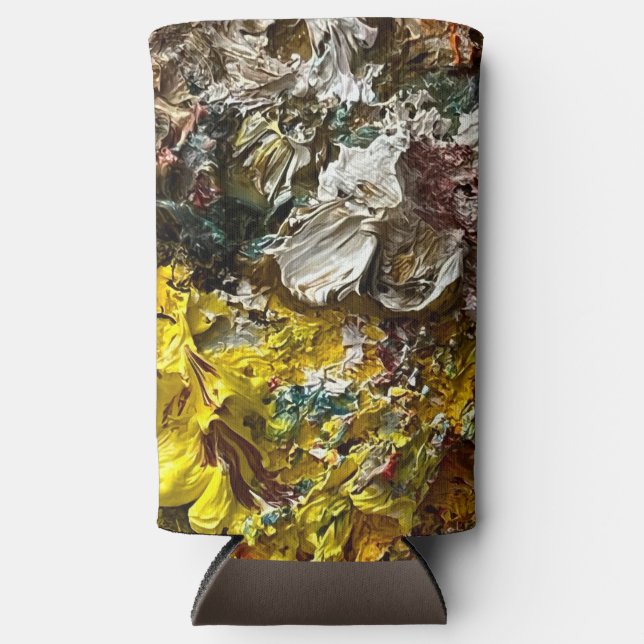 Enfriador De Latas Slim Paleta del artista #1 (Anverso)