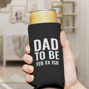 Enfriador De Latas Slim Papá debe ser Personalizado, bebé, Refrigerador de