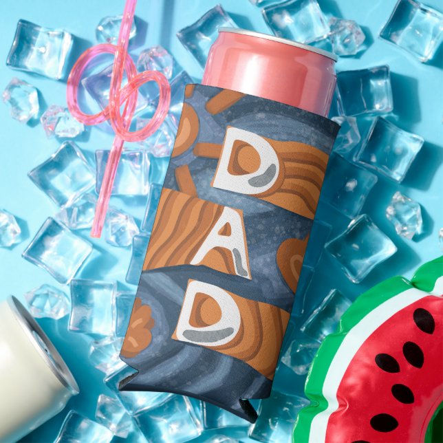 Enfriador De Latas Slim Papá - Feliz Día del Padre (Verano in situ)