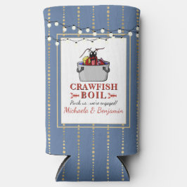 Enfriador De Latas Slim Parejas de hierba de langostino Fiesta de compromi